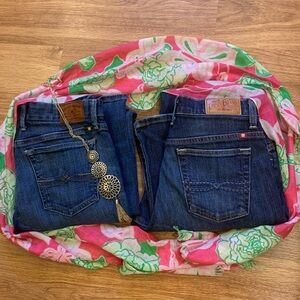 Lauren Ralph Lauren Jeans Womens 6 Lot Of 2 Pr Bootcut And Classic Straight